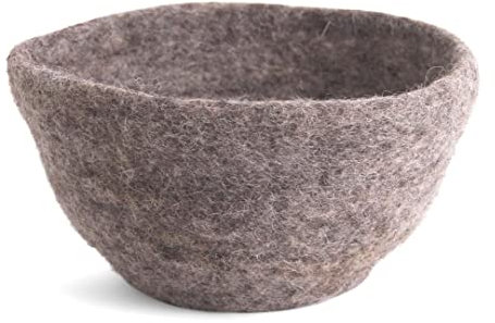 Én Gry & Sif Filzschale, Dekoschale, Osternest, Osterdeko, hand-made, fair-trade I grau