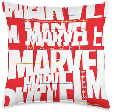 Marvel Logo Remix Throw Pillow, 16x16, Multicolor
