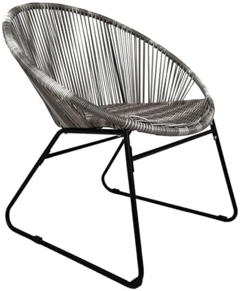 CHARLES BENTLEY Zanzibar Tea for Two Bistro Set, Grey Patio Furniture