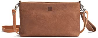Biba Tasche für Damen aus echtem Leder, Umhängetasche Leather Carolina Out CA1LO, Kurzer und langer Griff, Reißverschluss, Echtes Rindsleder, Lederfarbe