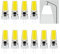 G4 LED Lampe, Kaltes Weiß 6000K, dimmbare 5W G4 LED Birnen, 450LM, ersatz g4 Halogen Leuchtmittel 40W, Kein Flackern, AC/DC 12-24V, 10er Pack
