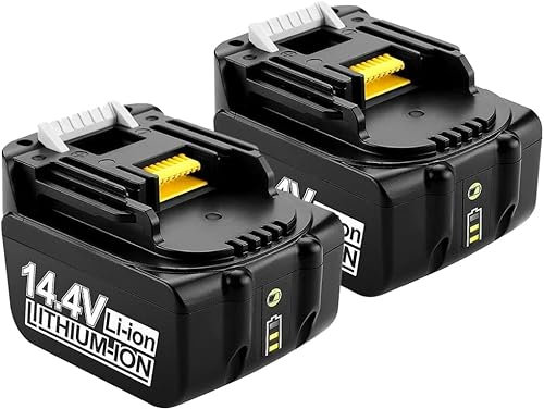 VOLT1799 2 x 18 V 2.0 Ah lithium-ion replacement battery for Makita 18 V battery BL1860 BL1850 BL1860B BL1850B BL1840 BL1830 BL1815 LXT-400 + replacement 4A DC18RD dual port charger