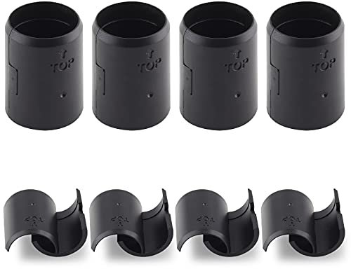 Jersvimc 28 Paar (56 Stück) 2,5 cm Draht-Regal-Schloss-Clips, Regal-Clips aus Kunststoff, Ersatz-Hülsen-Clips für Holz, Metalldraht, Regalpfosten