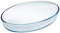 Tradineur - Fuente para horno ovalada - Fabricado en Vidrio - Apto para microondas, congelador y lavavajillas - 4 Litros - 6,3 x 39,5 x 27,5 cm