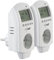 revolt Thermostatschalter: 2er-Set digitale Steckdosen-Thermostate für Klimageräte, 3.680 Watt (Thermostat mit Fernfühler, Thermostat Schalter Steckdosen)