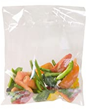 Vsorce4u 200 Medium Size Microwave Steam Bags - Transparent, Self Seal, Disposable, Heat-sealed Plastic Bags for Steaming Vegetables, Meat, Fish & More in 3 Minutes