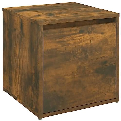 vidaXL Box Drawer Smoked Oak | Modern Engineered Wood Design | 40.5x40x40 cm | Sturdy & Stylish Storage Experience | Ideal for Organizing Books, DVDs & More