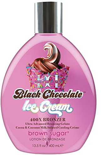 Tan Inc Brown Sugar Double Dark Black Chocolate Ice Cream 400X Bronzer with Cooling (400ml)