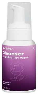 Satisfyer Women Cleansing Foam - Alcohol Free, Deep Cleansing, Rubber and Silicone Friendly, Hygienic Toy Cleaner - 8.1 oz
