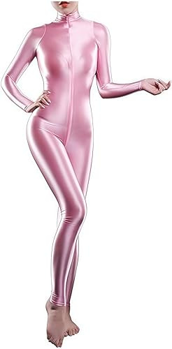 Yaaapiy Combinaison de yoga pour femme - Combinaison une pièce - Pantalon semi-transparent - Body moulant - Costume sexy - Avec fermeture éclair - Lingerie