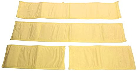 Schützen und Dekorieren Sie mit Unserem Gitterschutz für Babybetten – Zahnungs- und Kantenschutz (Gelb)