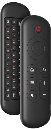 Fiorky M5 Fly Air Mouse Remote Control Rechargeble 2.4G+BT5.2 Mini Wireless Keyboard Flying Mouse Remote 7 Color Backlit Motion Sensing for Android TV Box PC