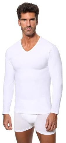 Abanderado Camiseta de Manga Larga Cuello Pico con tecnología termorreguladora Regul'activ Hombre x1