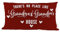 ZNGFON There's No Place Like Grandma and Grandpa's House, rot, 30,5 x 50,8 cm, Geschenk für Großeltern, Vatertag, Muttertag für Oma, Opa