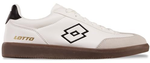 Lotto VINTAL Unisex Sneaker, White/Black, 37 EU