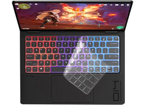 Silicone Keyboard Cover Skin Compatible for 2024 HP OMEN Transcend Gaming Laptop 14-fb 14t-fb Series 14-fb0097nr 14t-fb000 14 (Clear)