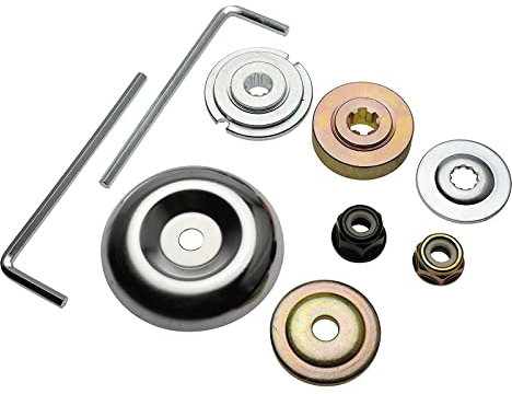 9 Stück/Set Gartenmaschine Rasenmäher Adapter Unkrautschneider für Kopfadapter für Rasentrimmer Bürste Cu