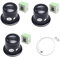 3 Stück Augen Lupe Glas Okular, Uhrmacherlupe, Uhrenlupe, 5X 10X 15X Augen Lupe Monokulare, Lupenbrille Monokular, Schmuck Lupe, Gravuren Lupe, für Reparatur Diamanten Uhr, Mit 1 Lupendraht, Schwarz
