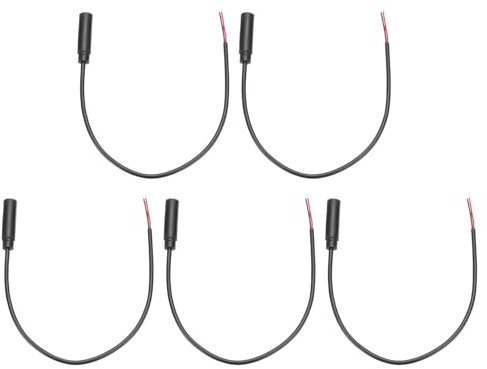 QUARKZMAN 5 Piezas de Conector Hembra de 2.5 mm a Cable de Audio Estéreo Mono de 2 Polos TRS de Extremo Abierto de Cable de Repuesto de Cable de Auriculares, 0.25m