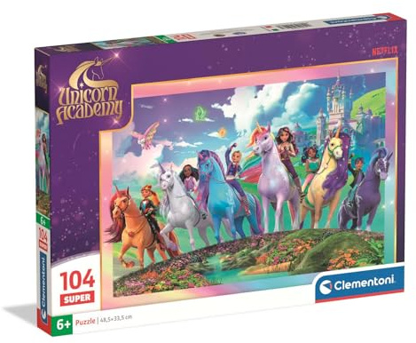 Clementoni 104 SUPER Unicorn ACADEMY 1 – Puzzle