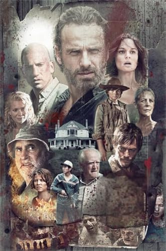 PDSYUCHEN Jigsaw Puzzle 1000 Pieces - Difficult Jigsaw - Horror Film Walkings Deads Poster Art Pictures - For Adult Personalised Challenge Toys - Jw125Th