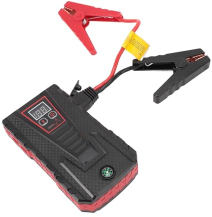 SENECESLI Autobatterie -Sprungstarter, Notfallquelle Reverse Connection Guard 12V 1000A Auto Battery Booster Pack Power Bank für Motorräder ATVS -Boote (Rot)