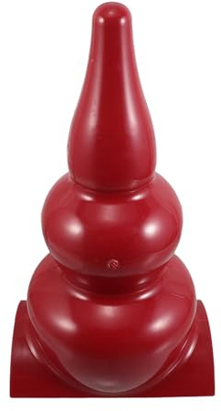 NUOBESTY Ornement de Toit de Courge Rouge Foncé, Faîtage Décoratif Chinois Traditionnel Résistant aux Intempéries, Habillage de Toit Vintage pour Pergola et Villa, Décoration