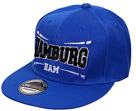 Snapback Fussball Bundesliga Fan Sports Caps Basecap Hamburg HAM blau