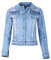 Fraternel Damen Jacke Jeansjacke Denim Jacket talliert Stretch Hellblau M / 38