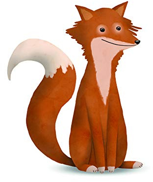 Komar Wandbild | Cute Animal Fox | Poster, Bild, Wohnzimmer, Schlafzimmer, Dekoration, Kunstdruck | ohne Rahmen | P111H-40x50 | Größe: 40 x 50 cm (Breite x Höhe)