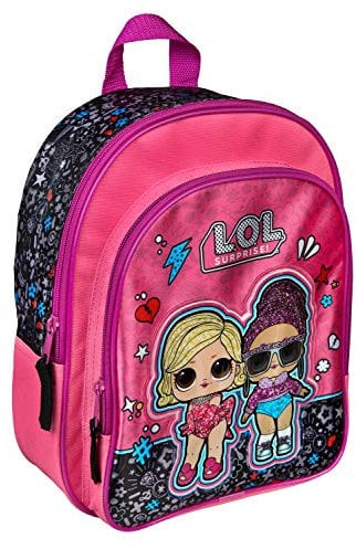 Undercover Rucksack mit Vortasche, LOL Surprise, für Schule und Freizeit, ca. 31 x 25 x 10 cm , Pink