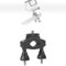 1/4 Motorcycle Handlebar Mount, Bicycle Handlebar Mount, Screw Bike Camera Mount, Aluminum Adjustable Bracket for DJI OSMO SJCAM XiaoYi Action Cameras
