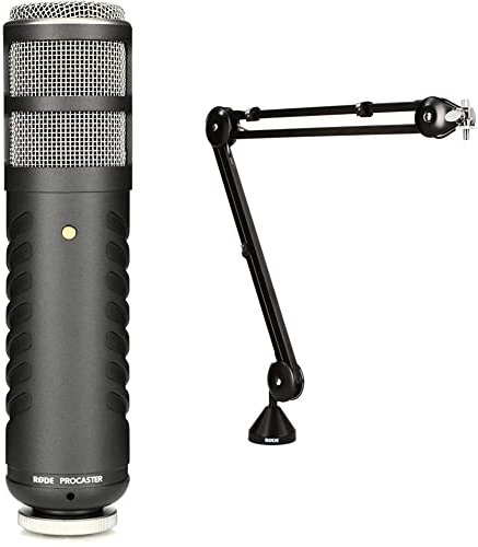 Rode Procaster Microphone Dynamique & PSA1 Boom Arm Perche de Microphone