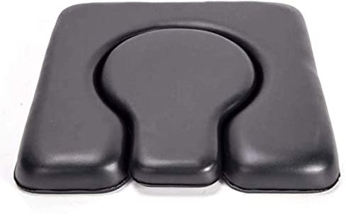 BDXZJ PU Siège de Toilette, Coussin Chaise Percée en Acier Inoxydable Coussin Chaise Pot Personnes Âgées pour Personnes À Mobilité Réduite Âgées Et Personnes Handicapées
