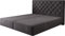 DELIFE Boxspringgestell Dream-Great Mikrofaser Schwarz 180x200 cm
