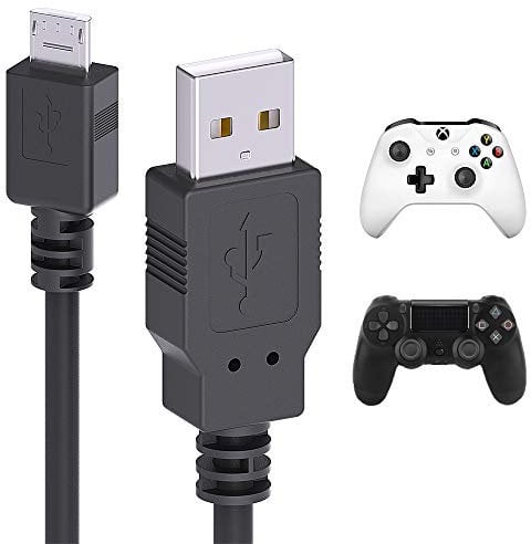 Mellbree Câble de charge USB de rechange pour manette Xbox One 3M Compatible avec PS4, Xbox One/One S/One X/Controller