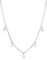 Amberta Damen Himmlisch Halsband aus 925 Sterling Silber: Mond und Sterne Halskette