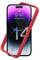 RHINOSHIELD Bumper Case Compatible with [iPhone 14 Pro] | CrashGuard NX - Shock Absorbent Slim Design Protective Cover 3.5M / 11ft Drop Protection - Red