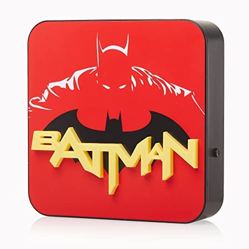 Numskull Batman NS3572 Schreibtischlampe, Wandleuchte, Ambientebeleuchtung, Gaming-Zubehör für Schlafzimmer, Zuhause, Arbeitszimmer, Büro, Arbeit
