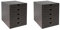 OSCO Brown Faux Leather 5 Tier Papersorter | 2 Pack | A4 Drawers | Document Storage | Paperwork Filing | Desk Tidy | Workspace Organiser | 30 x 25 x 33.5 cm |