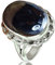 Natural Hematite Gemstone Oval Ring, Solid 925 Sterling Silver Statement Ring, Organic Ring, Beautiful Handmade Giftable Jewelry for Women (Hematite, Size 12)