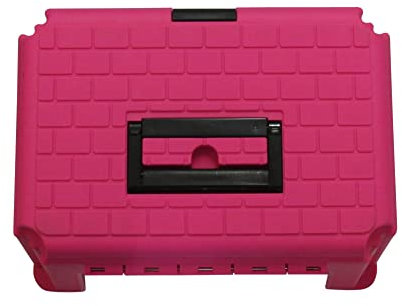 SecureFix Direct Large Horse Riding Grooming Box Pink (Equestrian Tack Tray Removable Insert)
