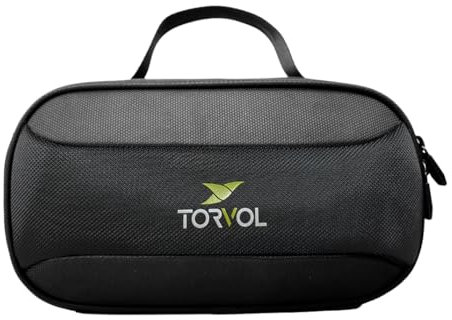 Torvol Drone Goggle Case, Hard Carry Case for FPV Goggles, DJI FPV Goggles, Fatshark, Orqa – Customizable EVA Foam – Cable Pocket – Carry On Luggage – Black – 28×15×14cm