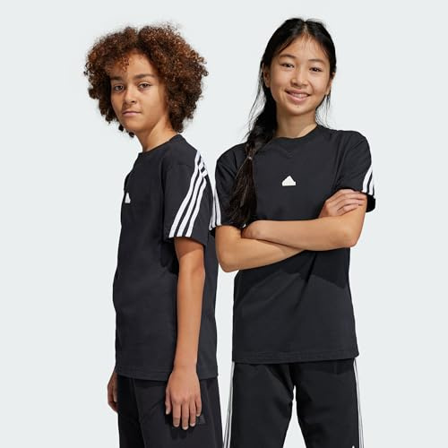 adidas Unisex Kinder T-Shirt (Short Sleeve) U Fi 3S T, Black/White, HR6308, 176