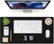 Niviy Desk Mat Large, PU Leather Black Desk Pad PC Gaming Accessories Mousemat, Keyboard Desk Mat for Computer Gamer (80cm x 40cm)