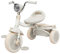 UBRAVOO Bébé Tricycle, Tricycle Pliable pour Tout-Petits avec Pédales, Lumières Cool, Roues Durables et Siège Confortable, Premier Tricycle pour Bébé de 1 à 5 Ans Filles, Garçons (Blanc)