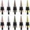 Kopinma 10 Pieces Cone Shape Bottle Stopper with Threaded Post Metal Wine Stopper Inserts Set Hardware for Wood Turning DIY Project