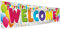Cartel de bienvenida a casa con texto en inglés We Missed You So Much, decoraciones con imagen de globo, 180 x 40 cm, color blanco