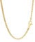 NKlaus 50cm Erbskette 925 Silber Gelbgold Vergoldet elegante Halskette Breite: 2,1mm Collier 6,73g schwer 15022