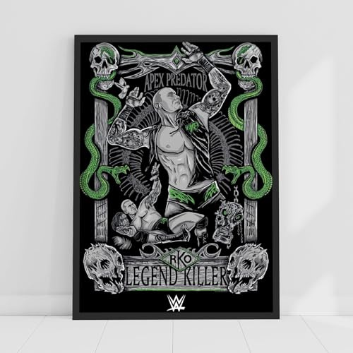 Themed WWE Print – Randy Orton Legend Killer Grafikposter Wrestling Wandkunst (29,7 cm x 42 cm – A3)